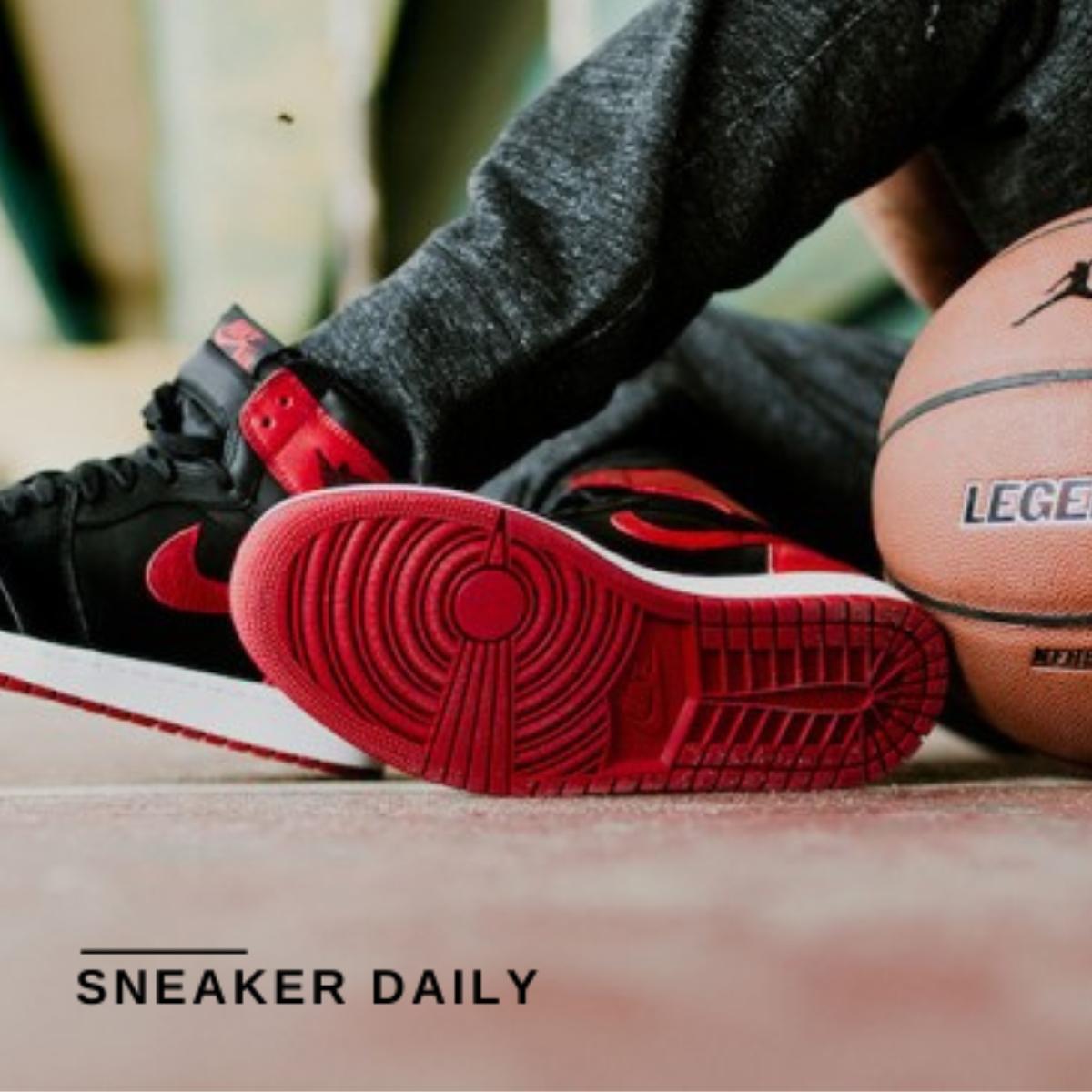 Giày Air Jordan 1 Retro High OG Banned 2016 (GS) 575441-001 - Ảnh 6
