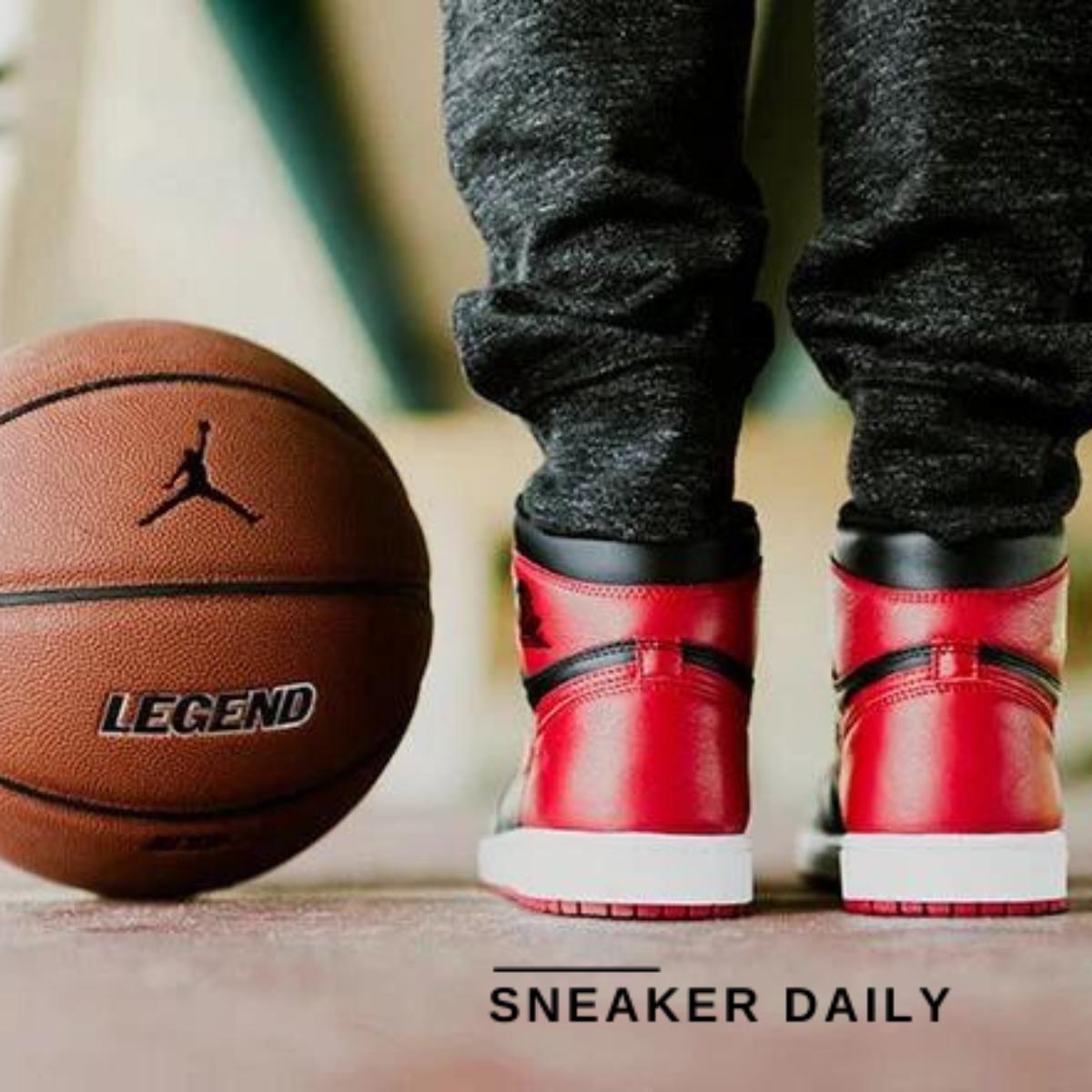 Giày Air Jordan 1 Retro High OG Banned 2016 (GS) 575441-001 - Ảnh 8