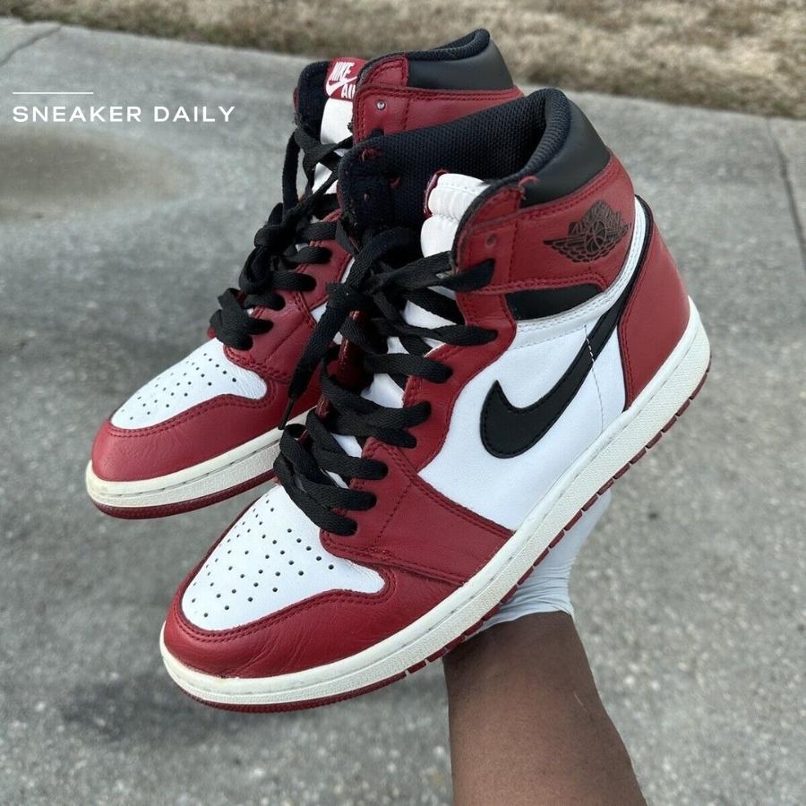 Giày Air Jordan 1 Retro High OG Chicago 2015 555088-101 - Ảnh 10