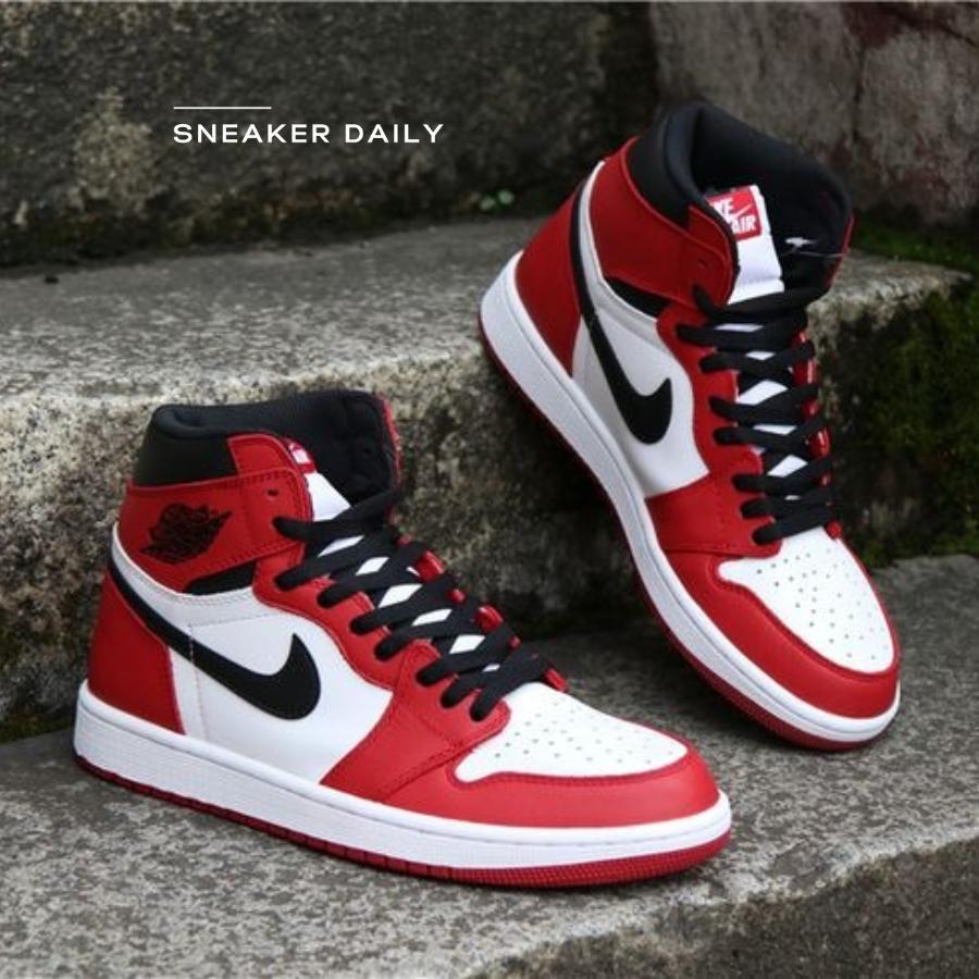 Giày Air Jordan 1 Retro High OG Chicago 2015 555088-101 - Ảnh 2