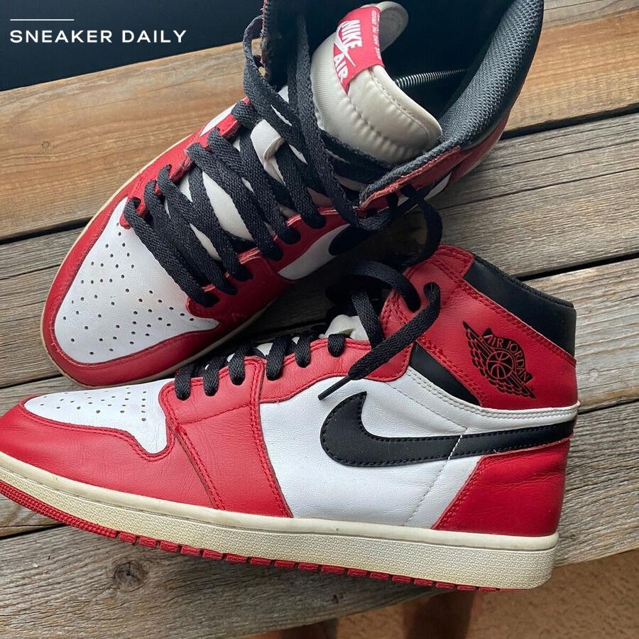 Giày Air Jordan 1 Retro High OG Chicago 2015 555088-101 - Ảnh 3