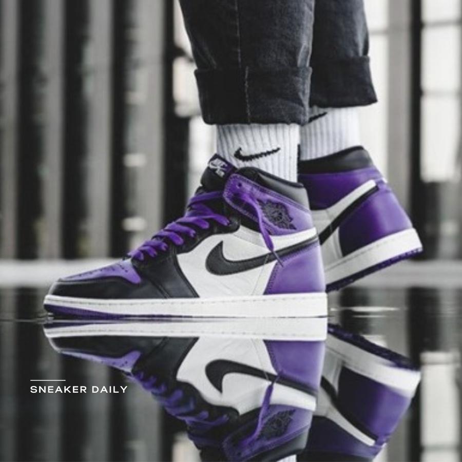 Giày Air Jordan 1 Retro High OG Court Purple 555088-501 - Ảnh 3