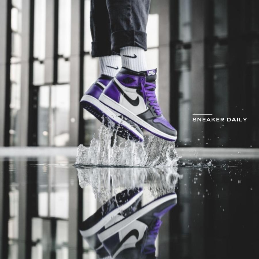 Giày Air Jordan 1 Retro High OG Court Purple 555088-501 - Ảnh 4