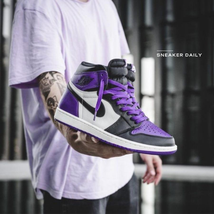 Giày Air Jordan 1 Retro High OG Court Purple 555088-501 - Ảnh 5