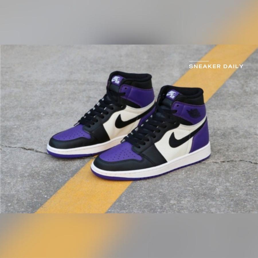 Giày Air Jordan 1 Retro High OG Court Purple 555088-501 - Ảnh 6