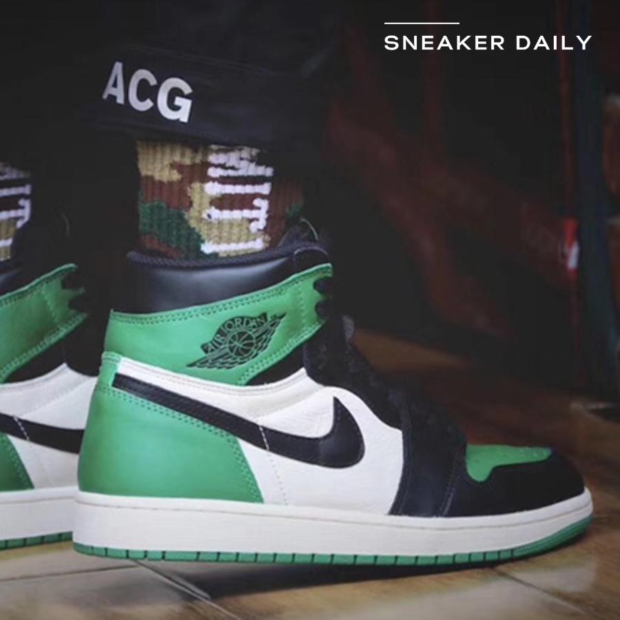 Giày Air Jordan 1 Retro High OG Pine Green 555088-302 - Ảnh 4