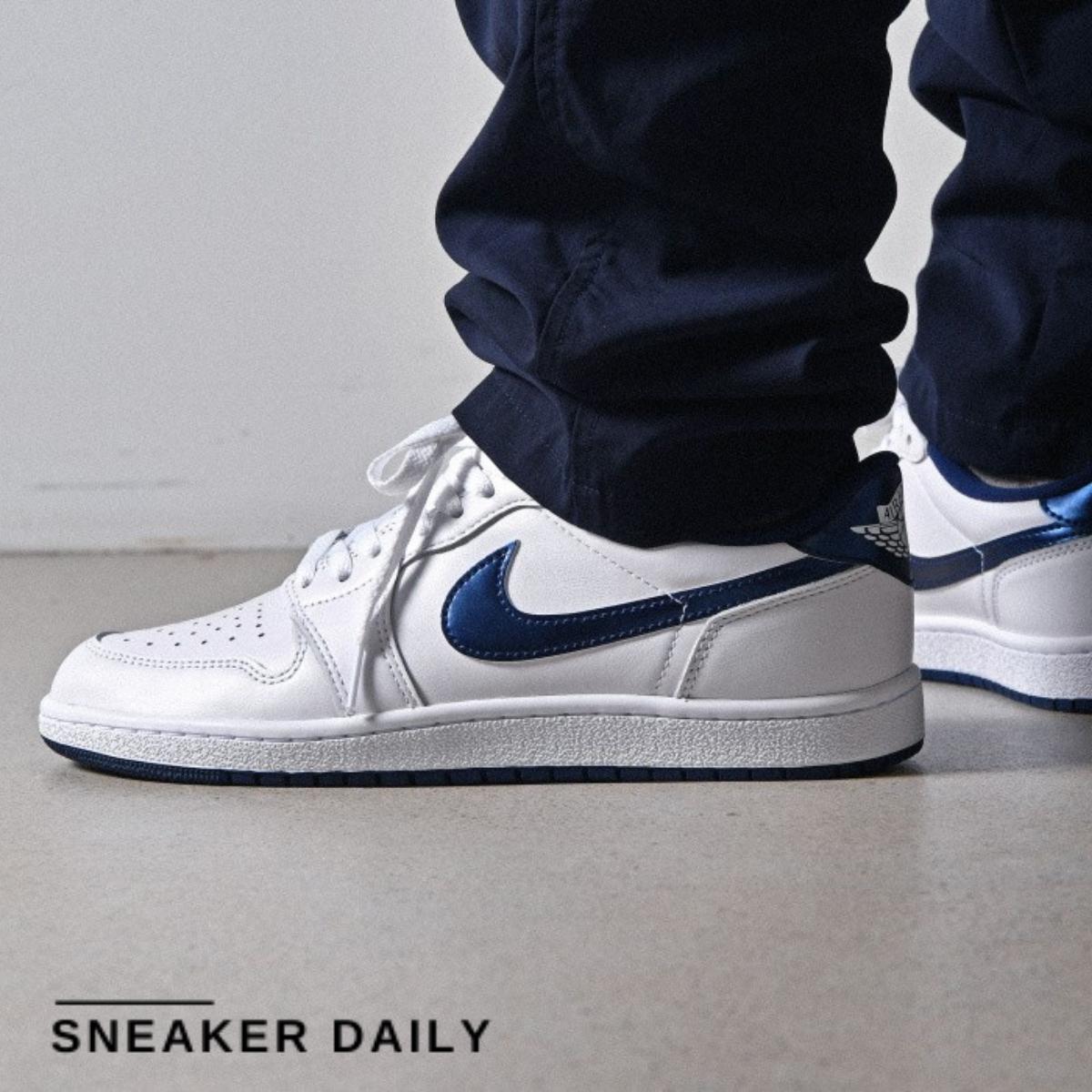 Giày Air Jordan 1 Retro Low 85 Metallic Blue FB9933-141 - Ảnh 2