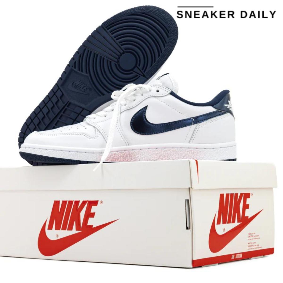 Giày Air Jordan 1 Retro Low 85 Metallic Blue FB9933-141 - Ảnh 7