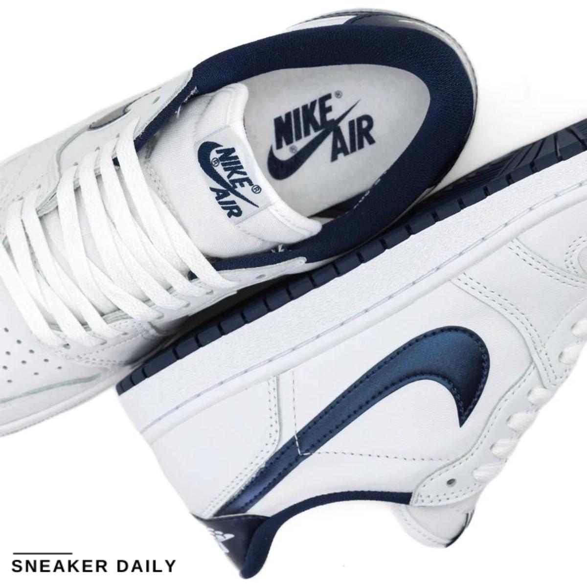 Giày Air Jordan 1 Retro Low 85 Metallic Blue FB9933-141 - Ảnh 8