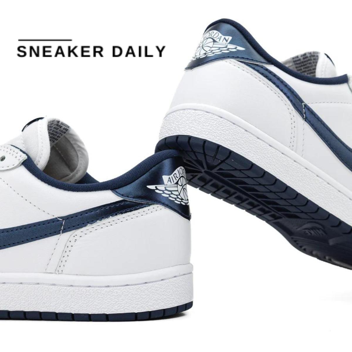 Giày Air Jordan 1 Retro Low 85 Metallic Blue FB9933-141 - Ảnh 9