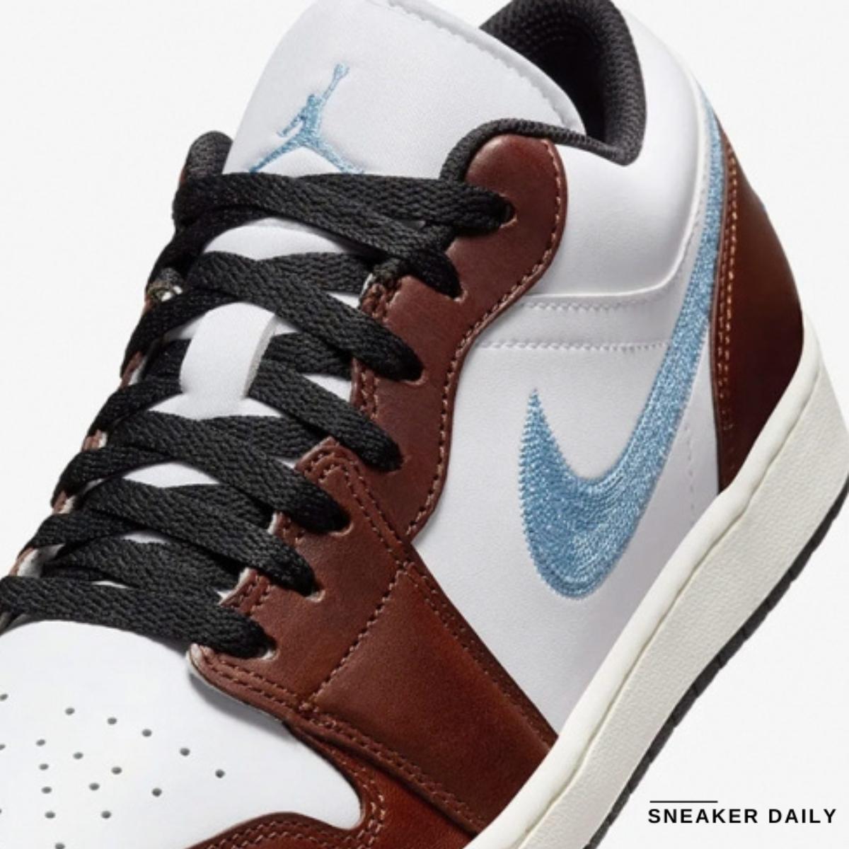 Giày Air Jordan 1 Retro Low SE Brown Blue Grey FQ7832-142 - Ảnh 5