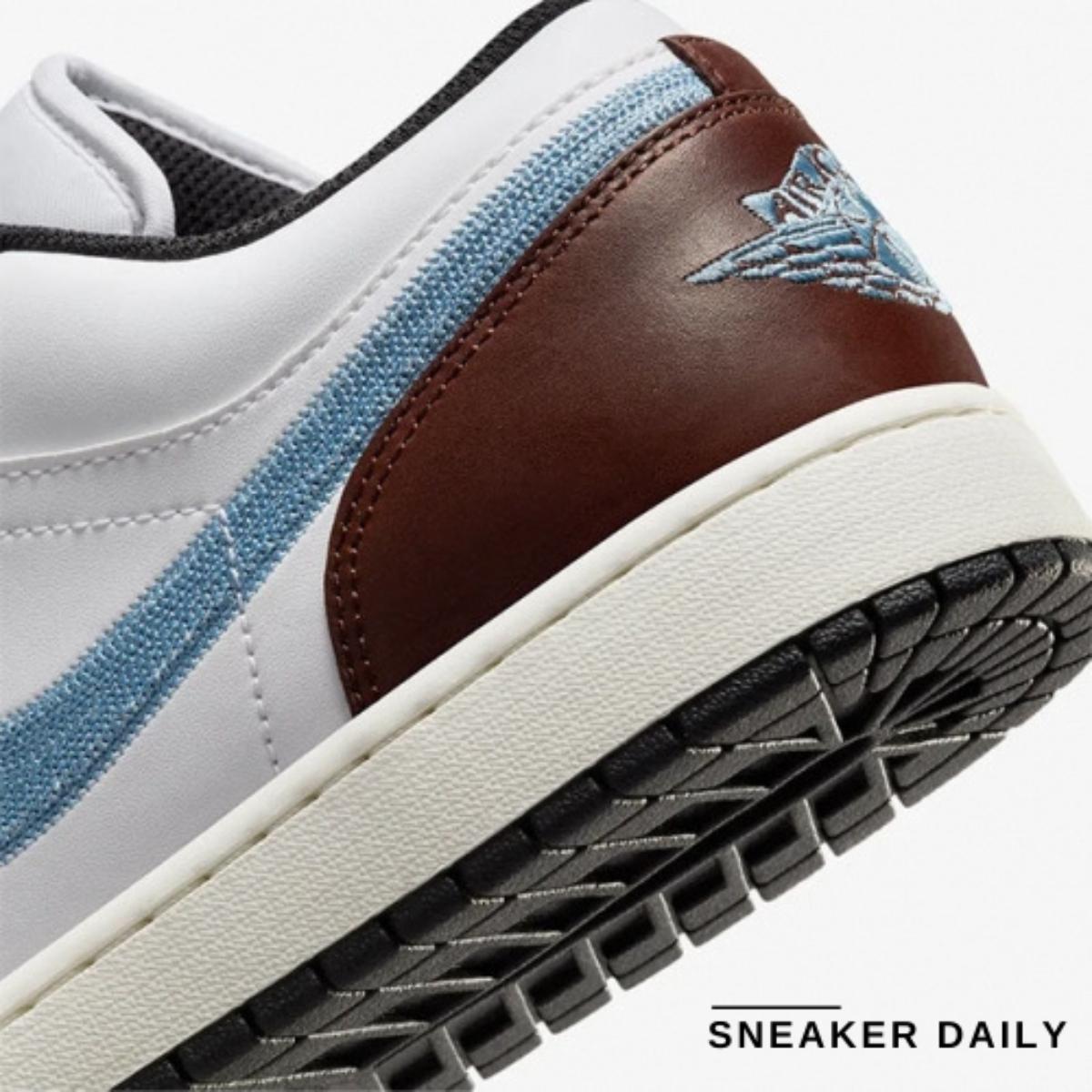 Giày Air Jordan 1 Retro Low SE Brown Blue Grey FQ7832-142 - Ảnh 6