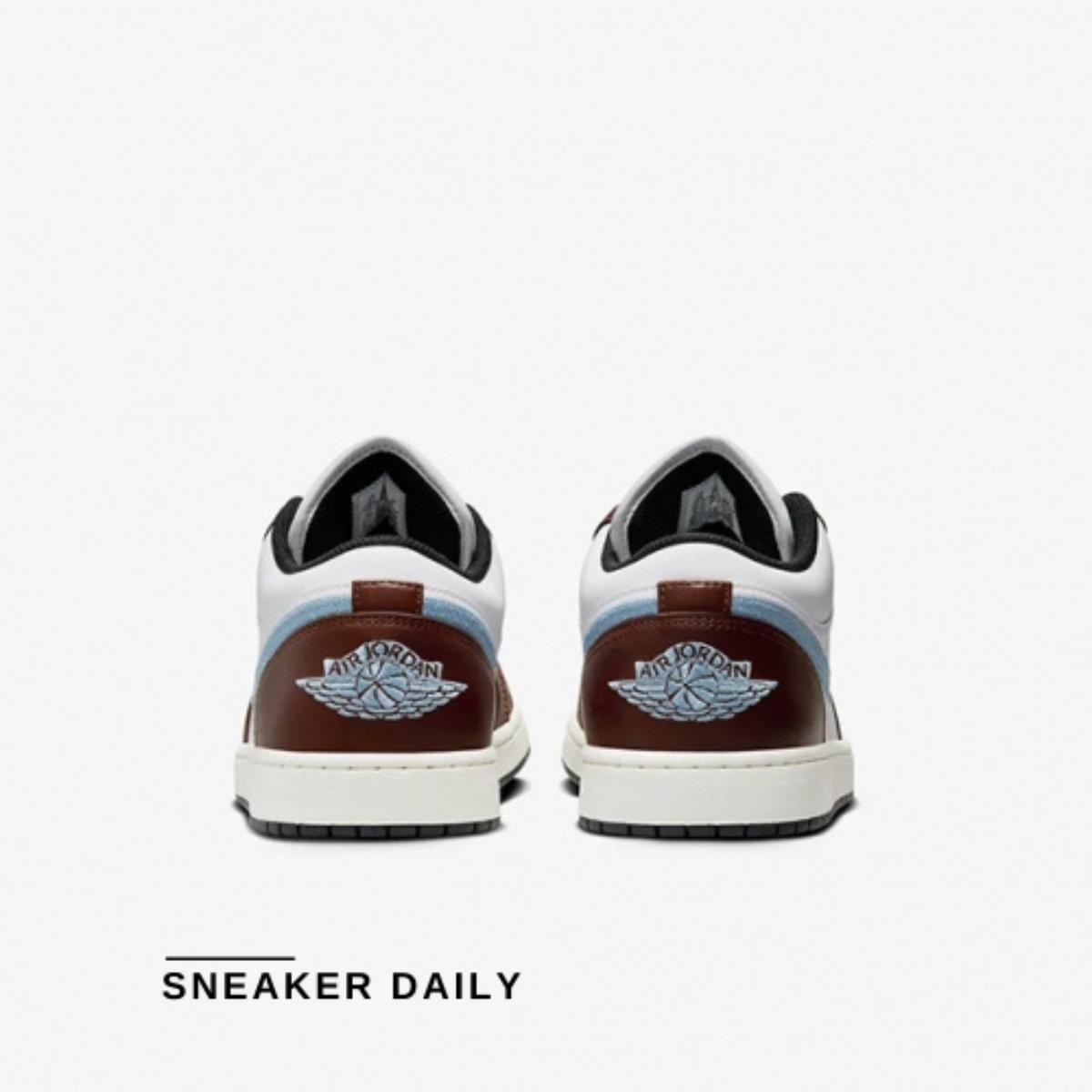 Giày Air Jordan 1 Retro Low SE Brown Blue Grey FQ7832-142 - Ảnh 8