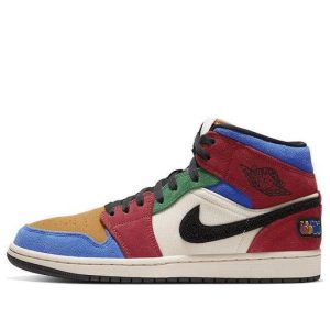 Giày Blue The Great x Air Jordan 1 Mid Fearless CU2805-100