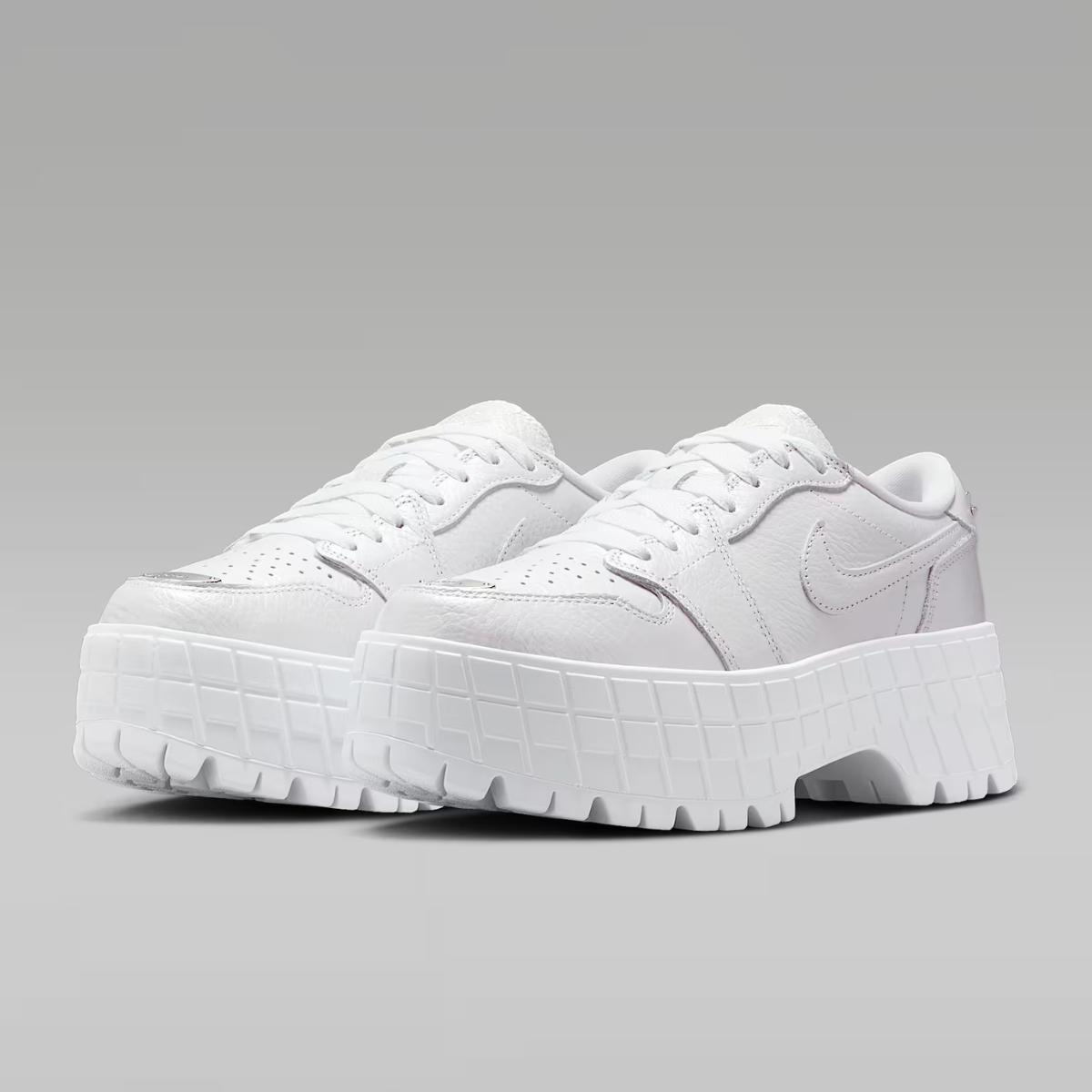 Giày Jordan 1 Brooklyn Low White Metallic Silver (WMNS) HF3184-100 - Ảnh 2