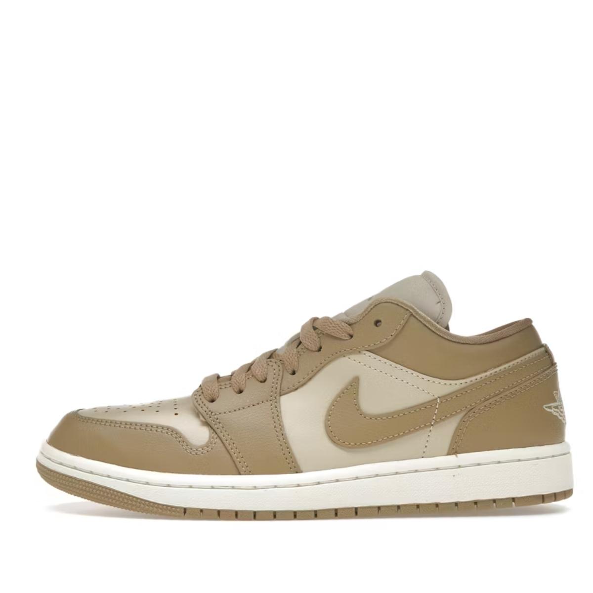 Giày Jordan 1 Low Rattan Sail Desert Camo DC0774-203 phối màu nâu be và rằn ri sa mạc