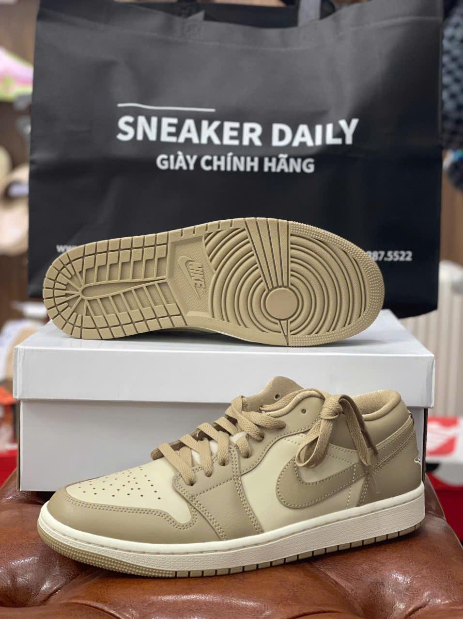 Giày Jordan 1 Low Rattan Sail Desert Camo DC0774-203 - Ảnh 3