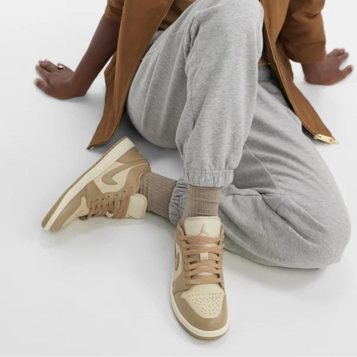 Giày Jordan 1 Low Rattan Sail Desert Camo DC0774-203 - Ảnh 5