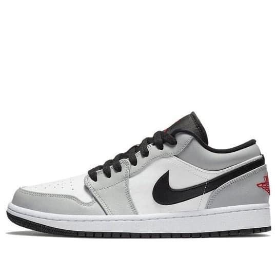 Giày nam Air Jordan 1 Low Light Smoke Grey V2 553558-030 phối màu xám trắng đen đỏ