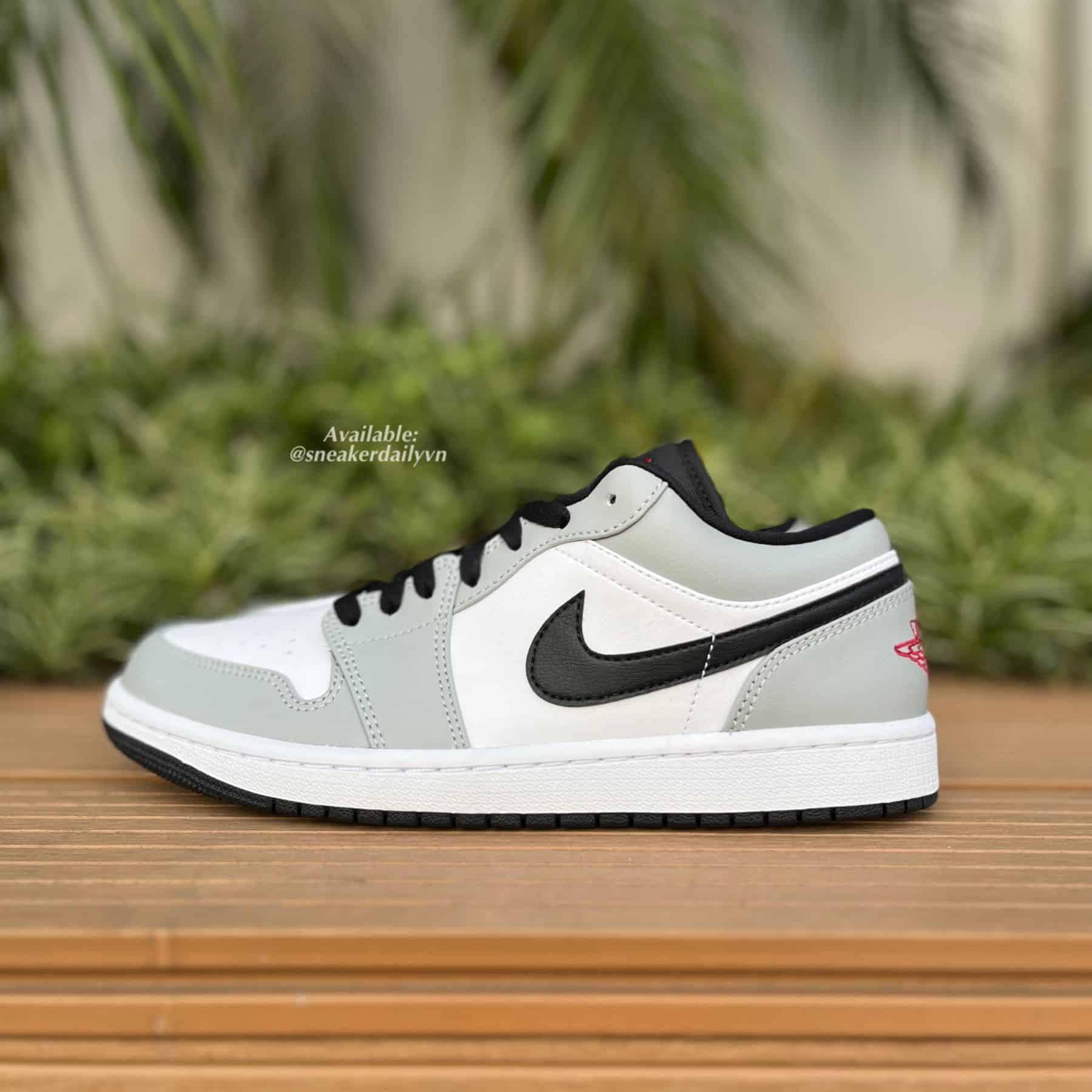 Giày nam Air Jordan 1 Low Light Smoke Grey V2 553558-030 - Ảnh 10