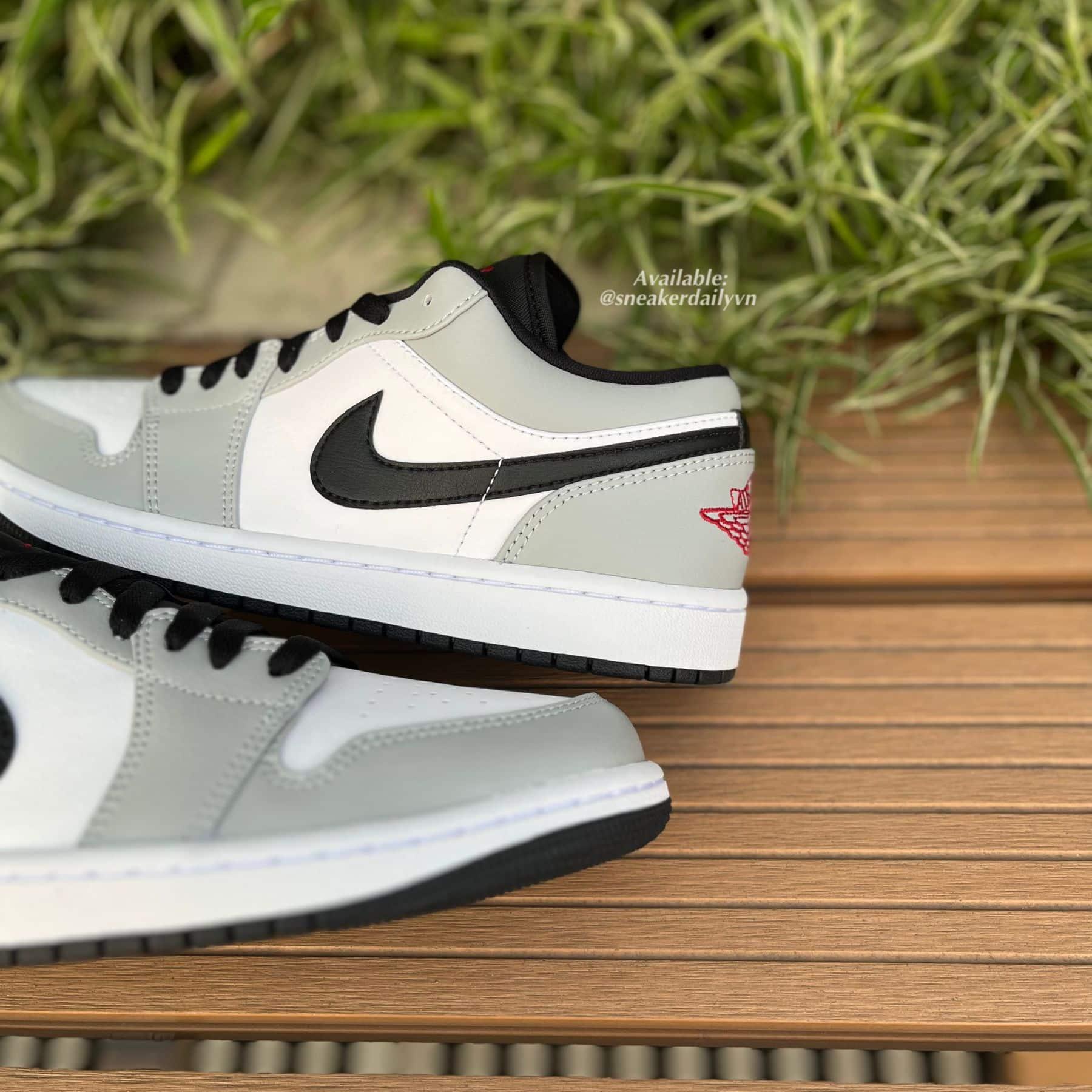 Giày nam Air Jordan 1 Low Light Smoke Grey V2 553558-030 - Ảnh 11