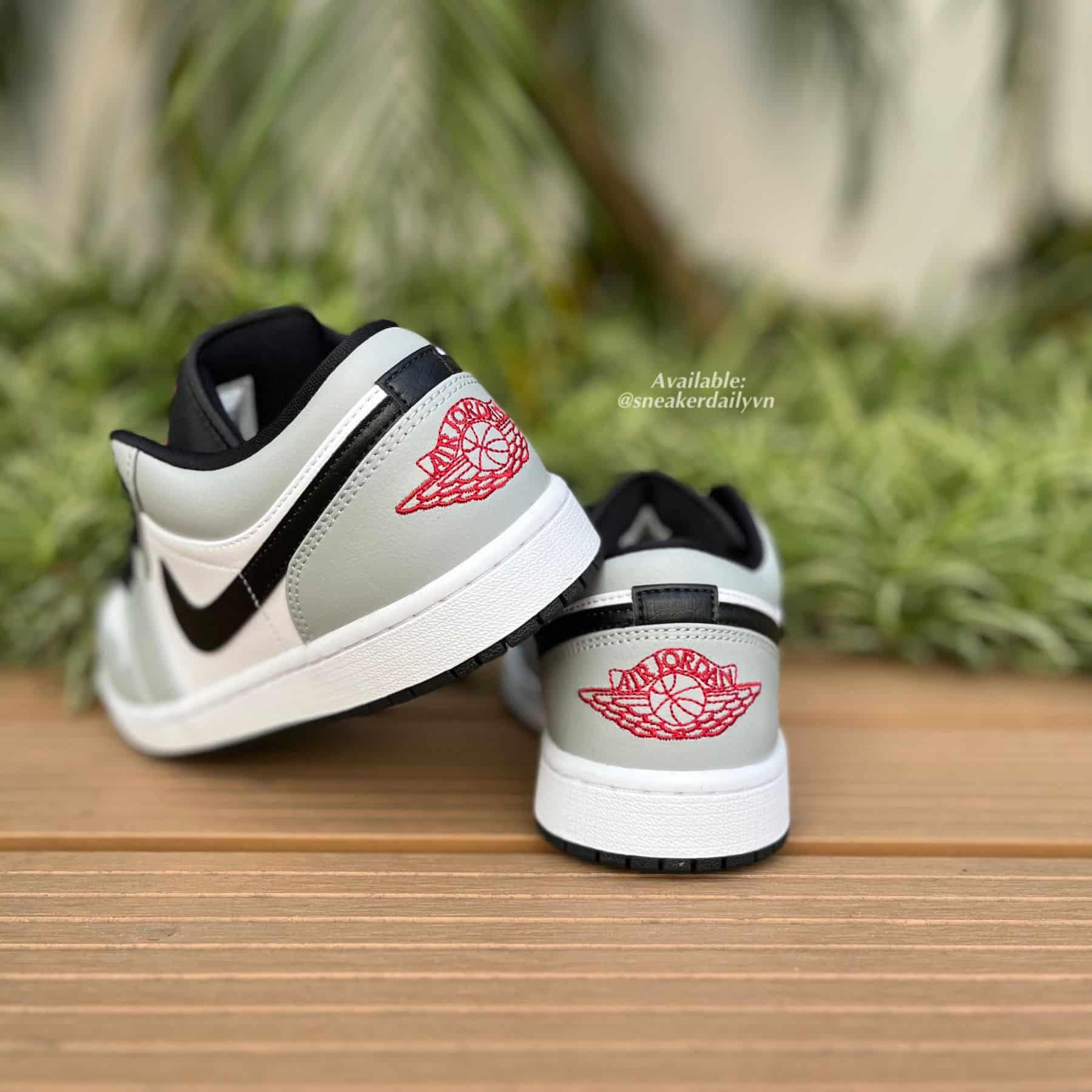 Giày nam Air Jordan 1 Low Light Smoke Grey V2 553558-030 - Ảnh 13