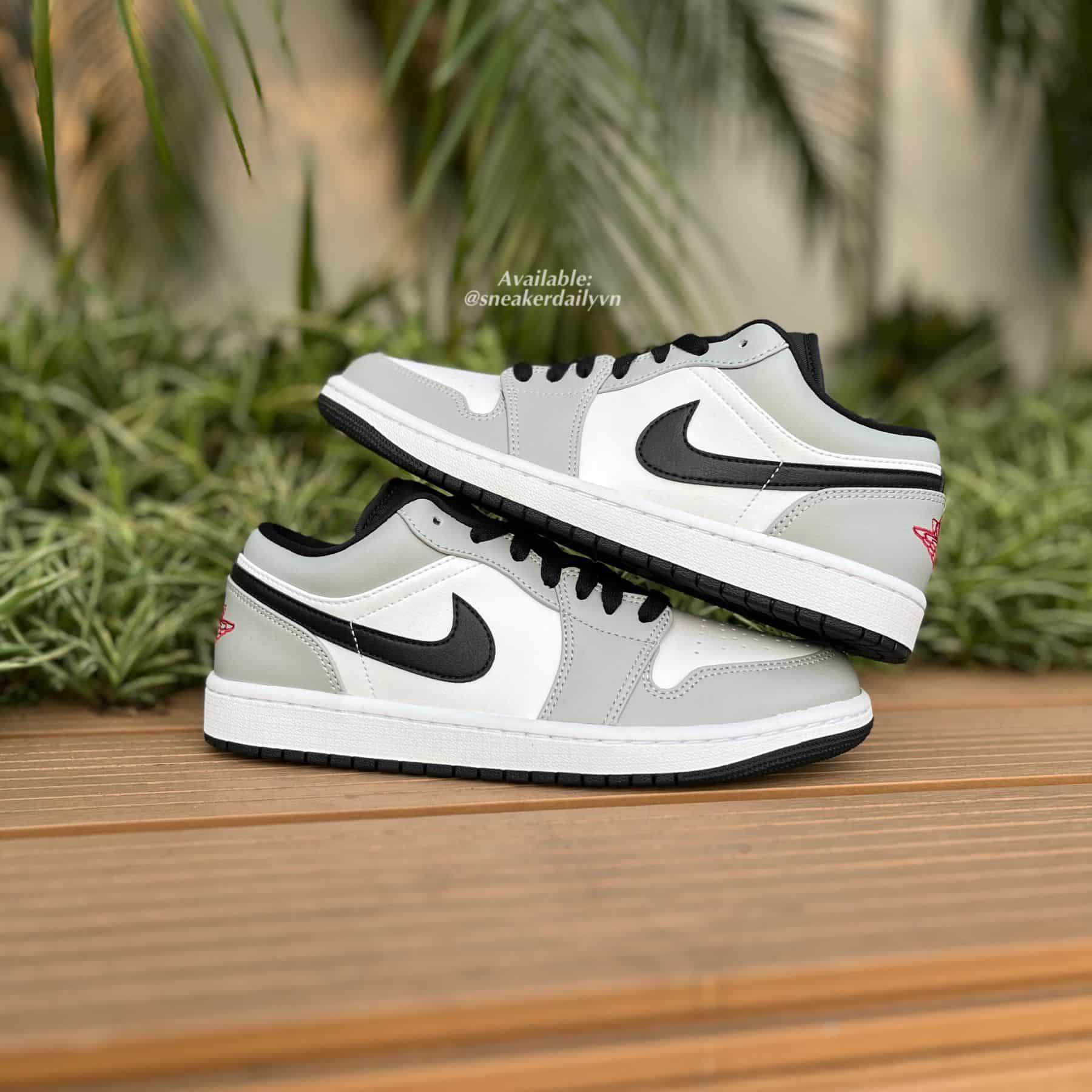 Giày nam Air Jordan 1 Low Light Smoke Grey V2 553558-030 - Ảnh 2