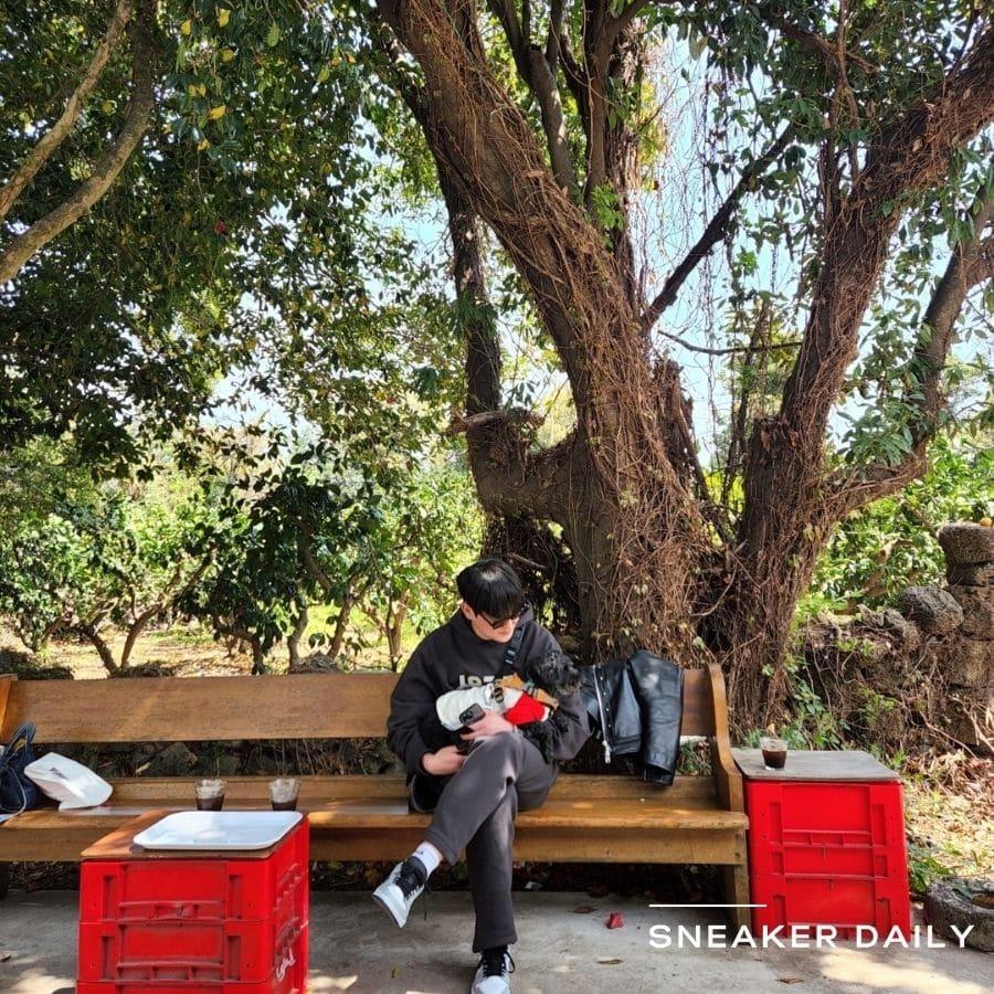 Giày nam Air Jordan 1 Low Light Smoke Grey V2 553558-030 - Ảnh 23