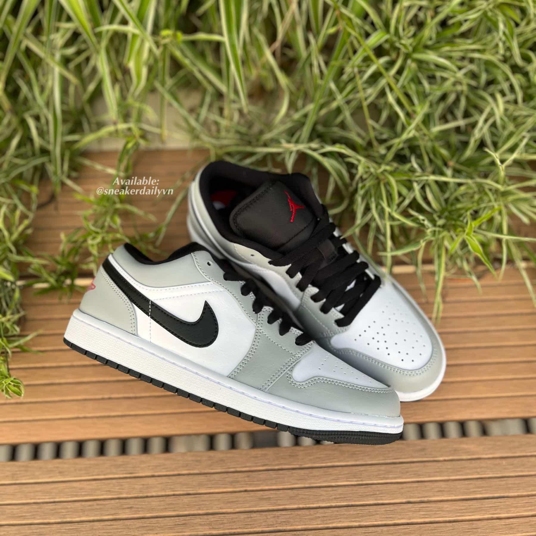 Giày nam Air Jordan 1 Low Light Smoke Grey V2 553558-030 - Ảnh 3