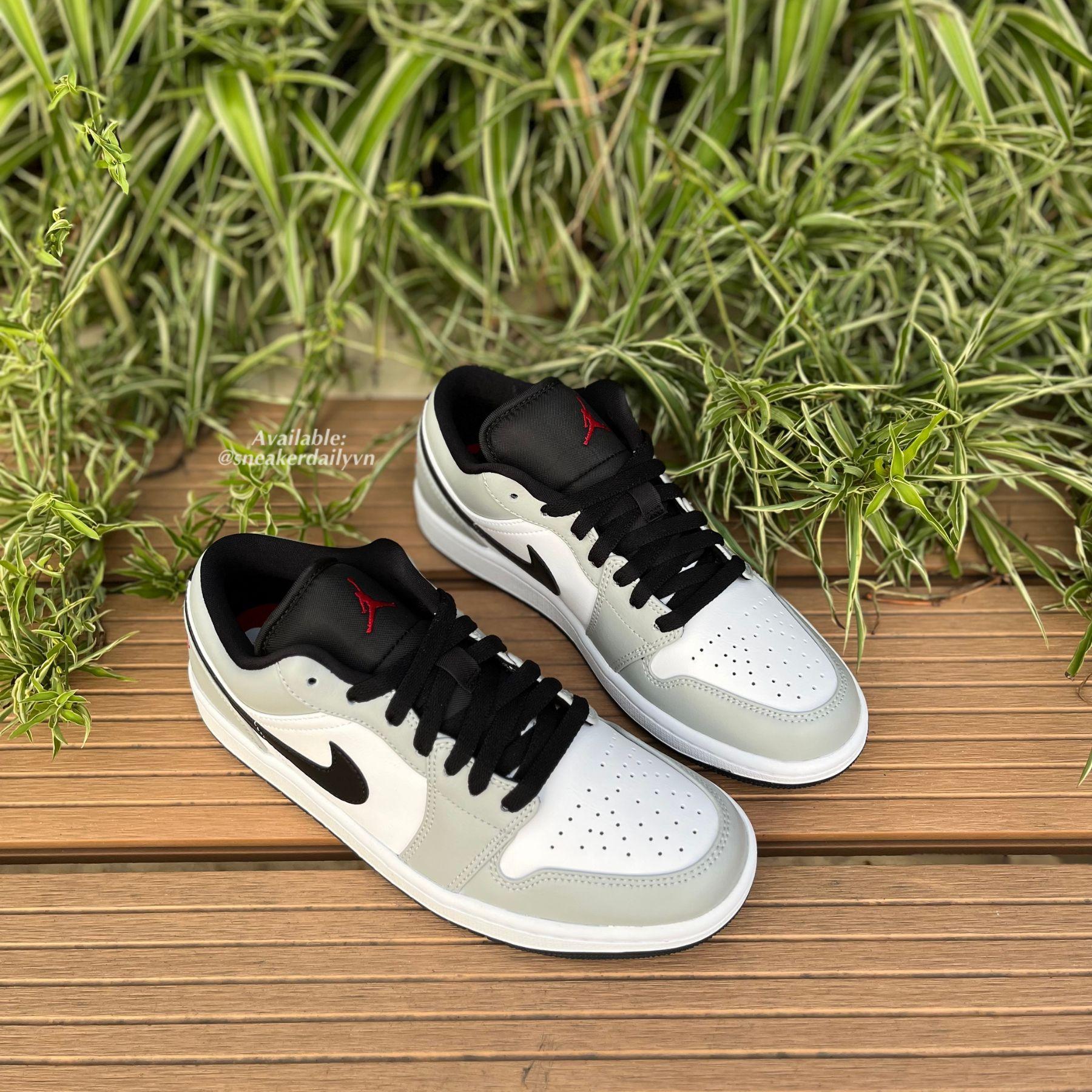 Giày nam Air Jordan 1 Low Light Smoke Grey V2 553558-030 - Ảnh 4
