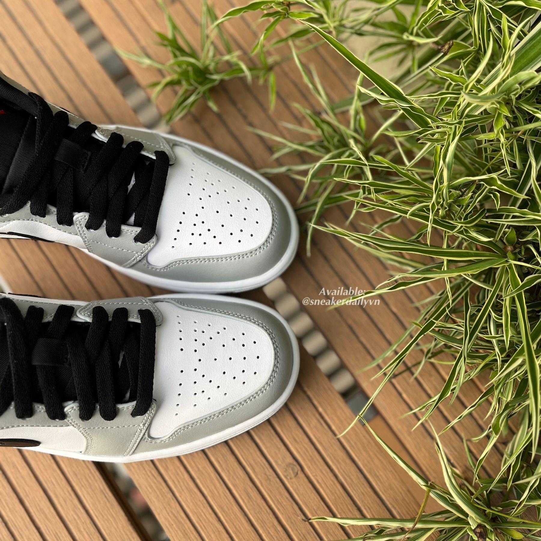 Giày nam Air Jordan 1 Low Light Smoke Grey V2 553558-030 - Ảnh 5