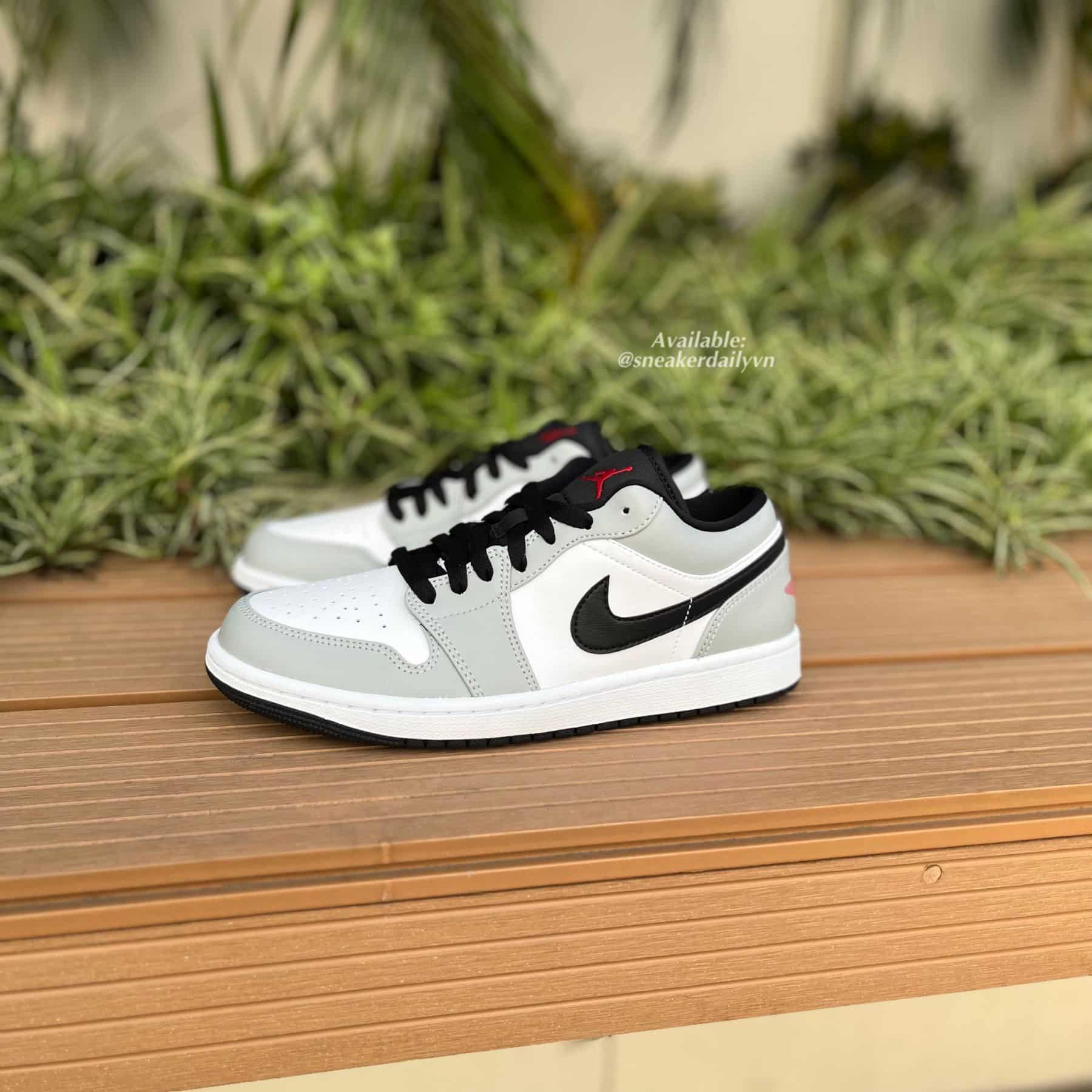 Giày nam Air Jordan 1 Low Light Smoke Grey V2 553558-030 - Ảnh 6