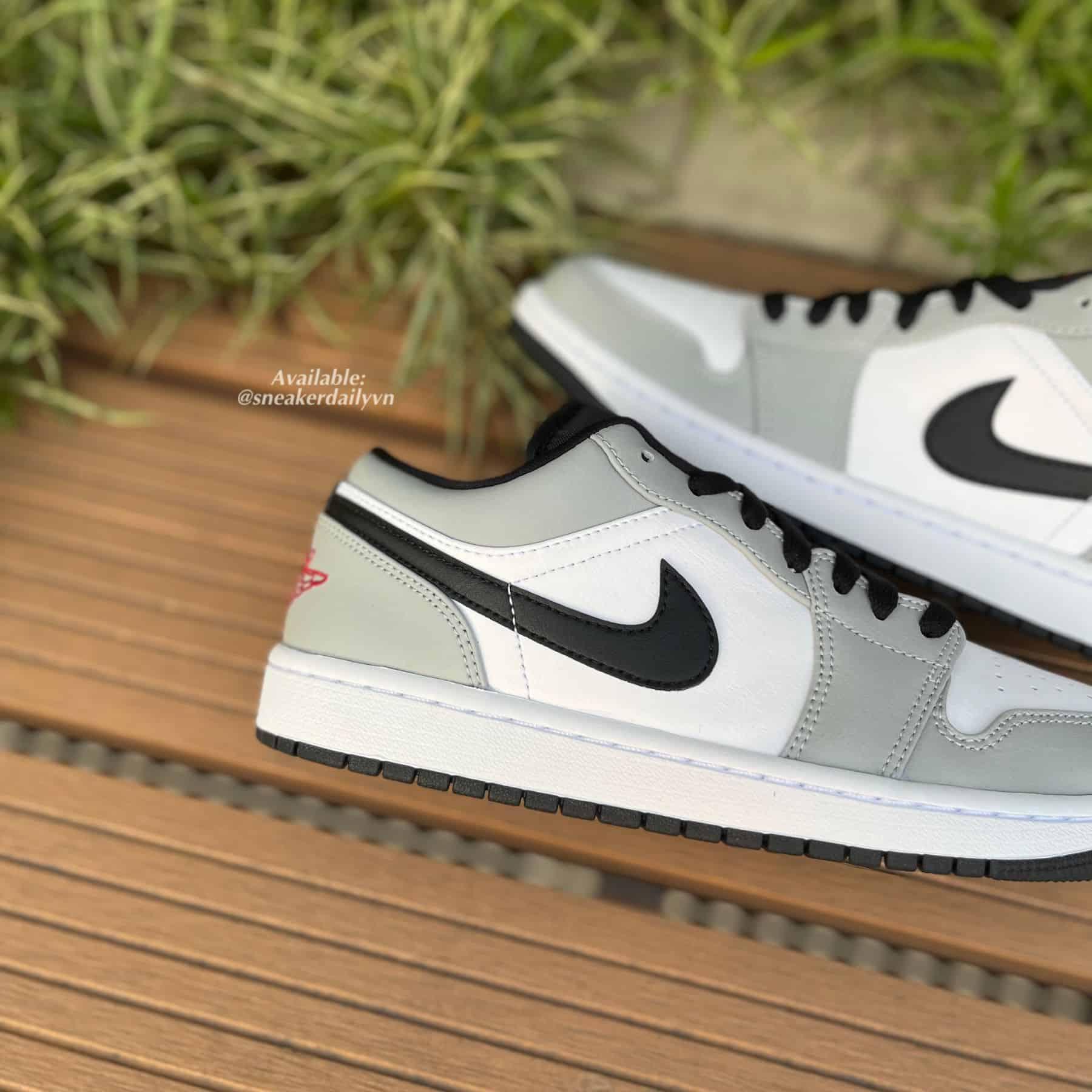 Giày nam Air Jordan 1 Low Light Smoke Grey V2 553558-030 - Ảnh 8