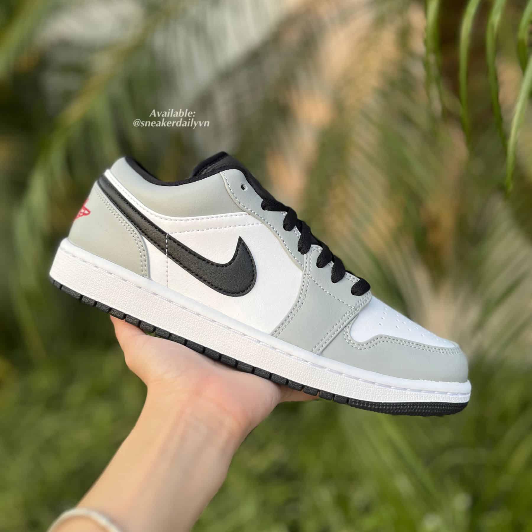 Giày nam Air Jordan 1 Low Light Smoke Grey V2 553558-030 - Ảnh 9