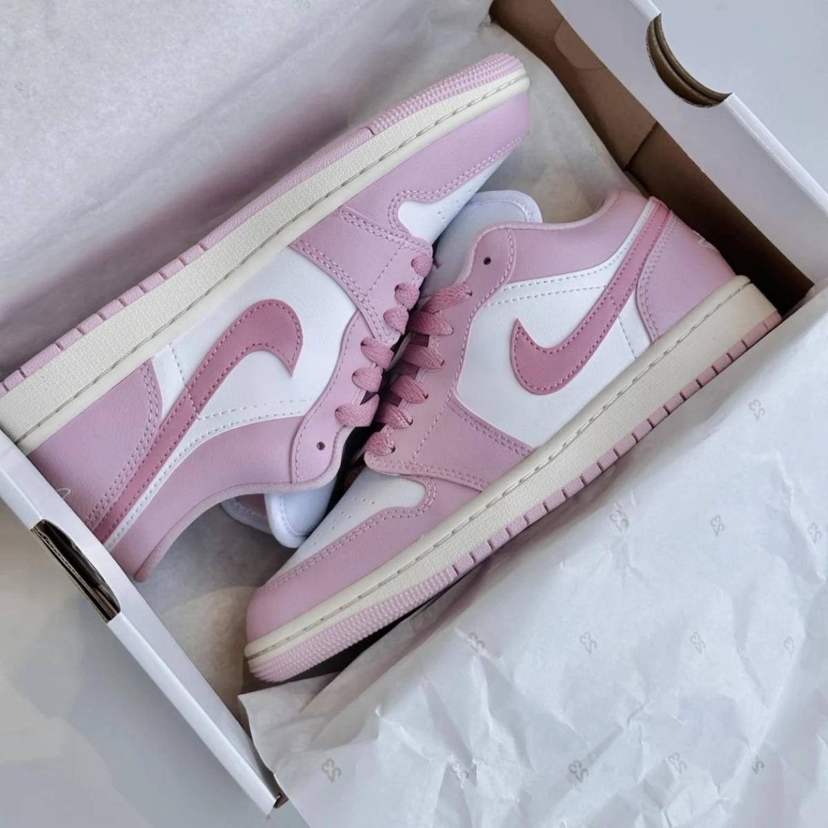 Giày Nike Air Jordan 1 Low Iced Carmine White DC0774-607 - Ảnh 2