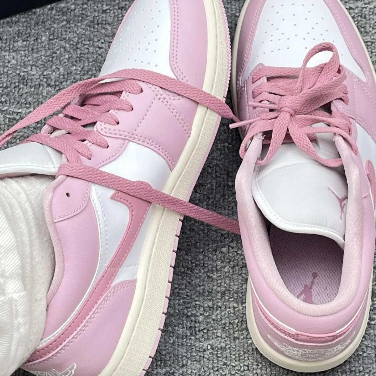 Giày Nike Air Jordan 1 Low Iced Carmine White DC0774-607 - Ảnh 3