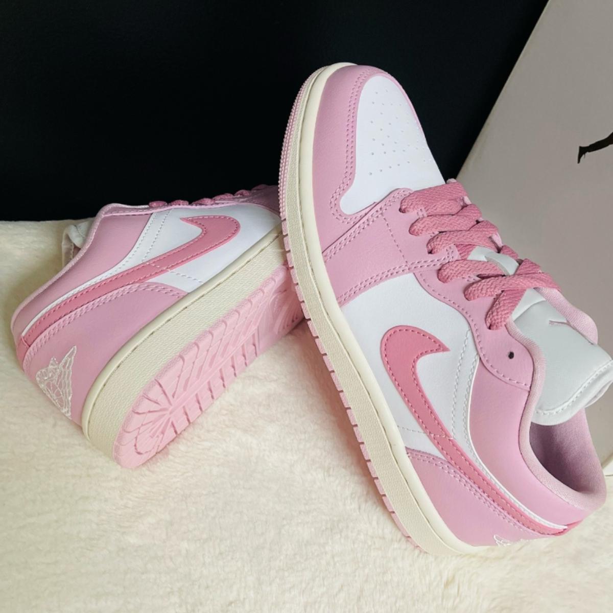 Giày Nike Air Jordan 1 Low Iced Carmine White DC0774-607 - Ảnh 6