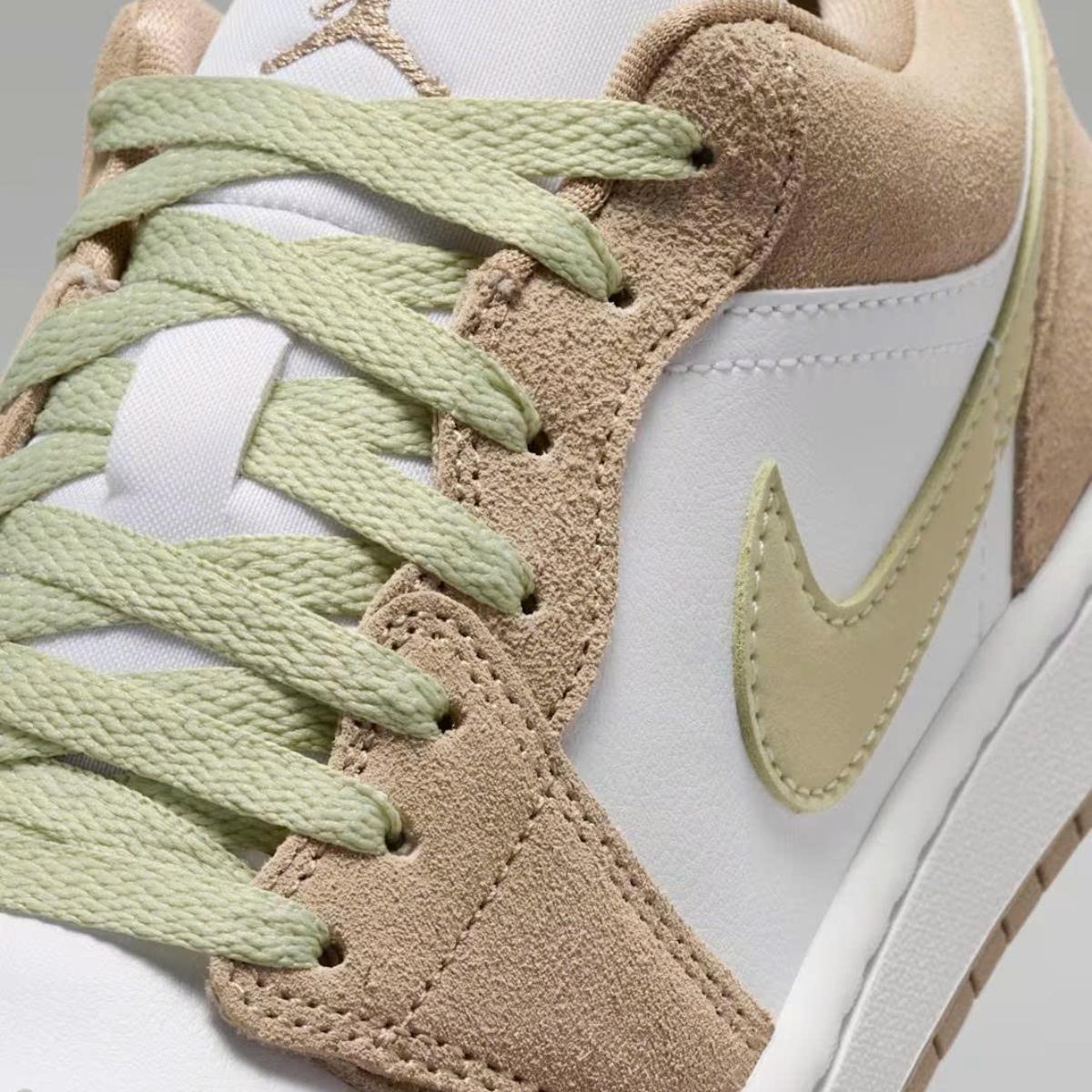 Giày Nike Air Jordan 1 Low Khaki Olive Aura DC0774-204 - Ảnh 6