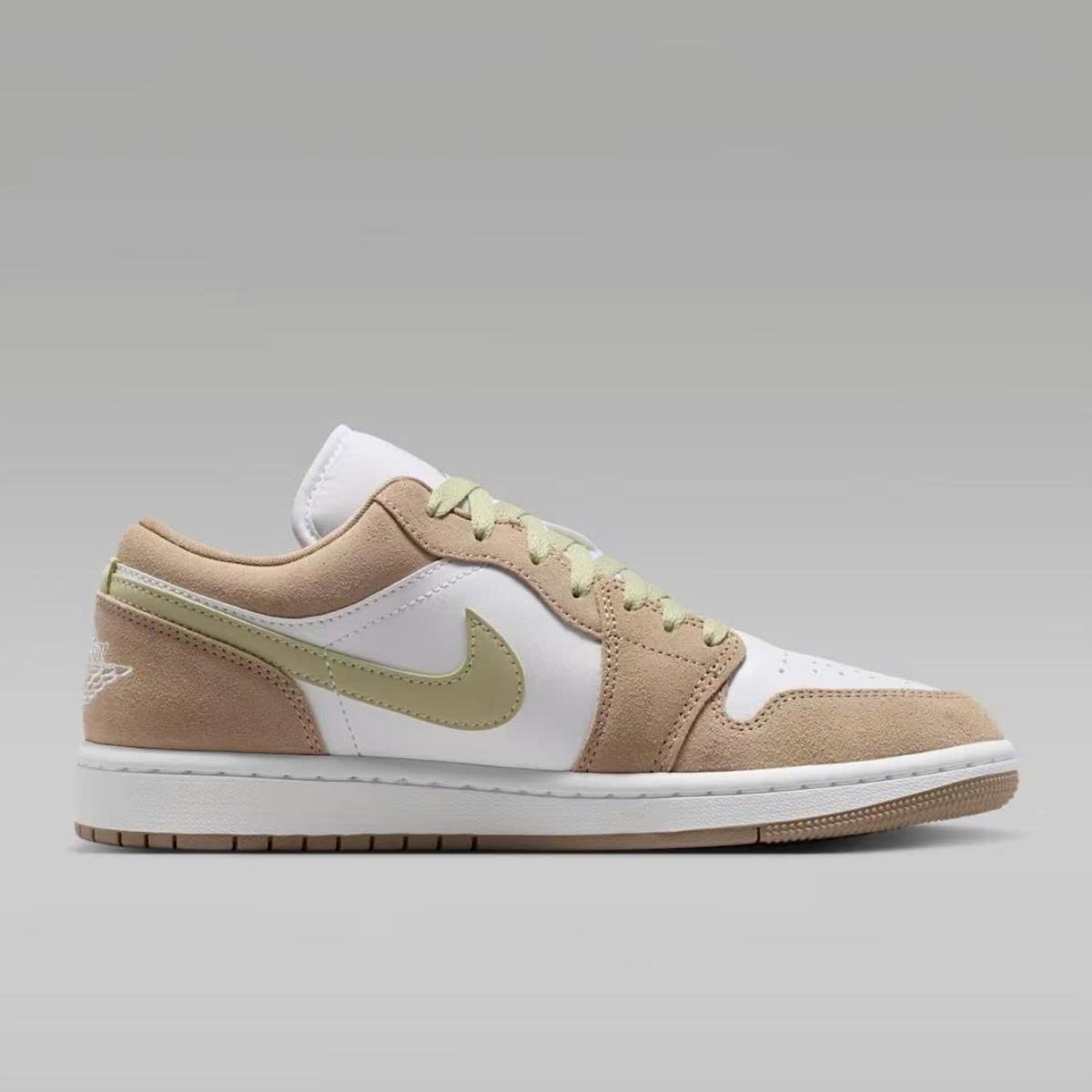 Giày Nike Air Jordan 1 Low Khaki Olive Aura DC0774-204 - Ảnh 7