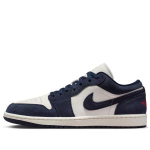Giày Nike Air Jordan 1 Low Obsidian Suede IO7448-400