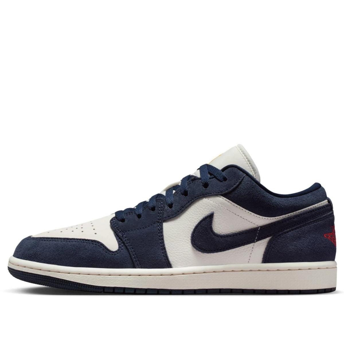 Giày Nike Air Jordan 1 Low Obsidian Suede IO7448-400 màu xanh navy da lộn