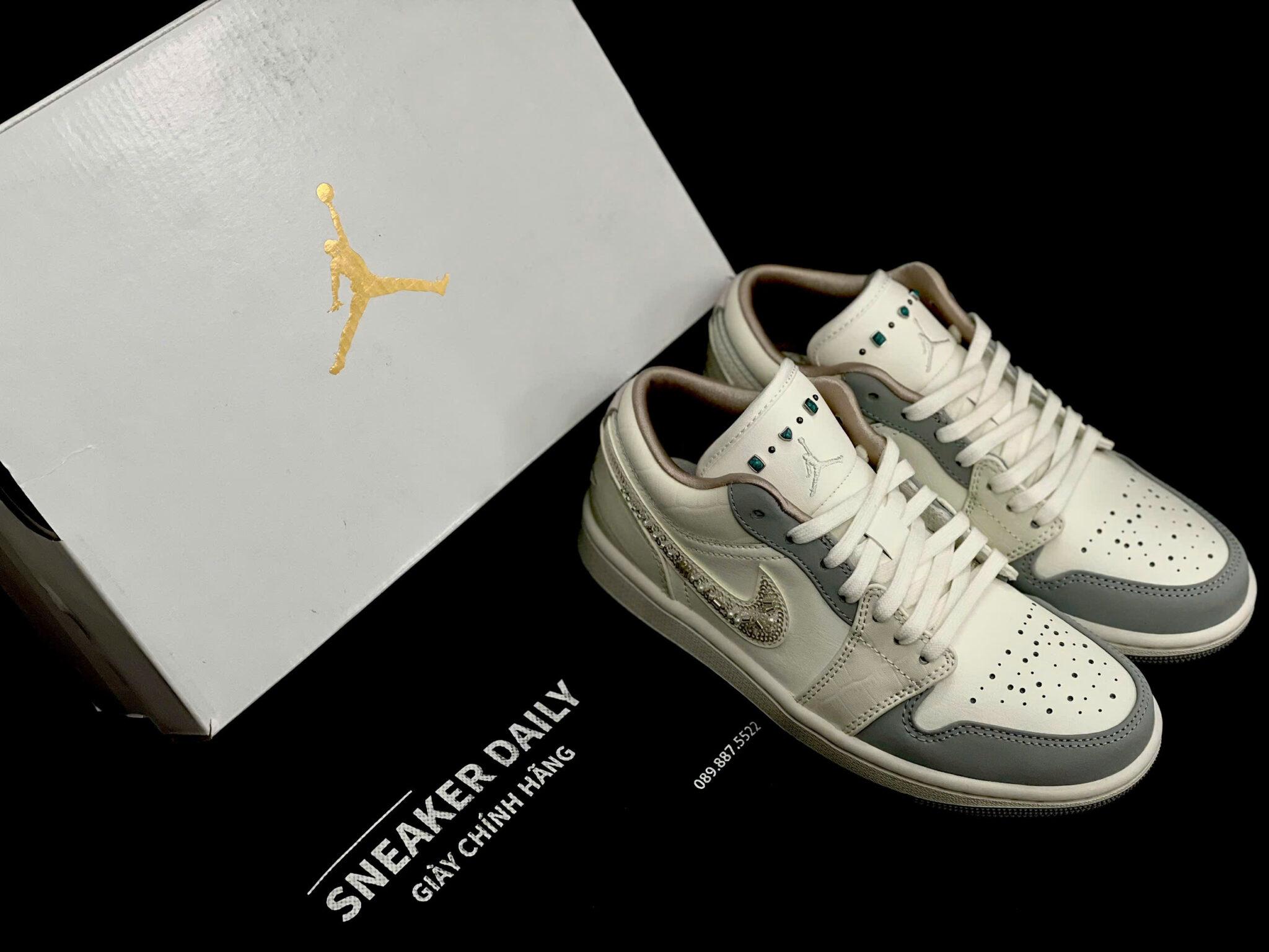 Giày Nike Air Jordan 1 Low Sail Soft Pearl IH7323-100 - Ảnh 2