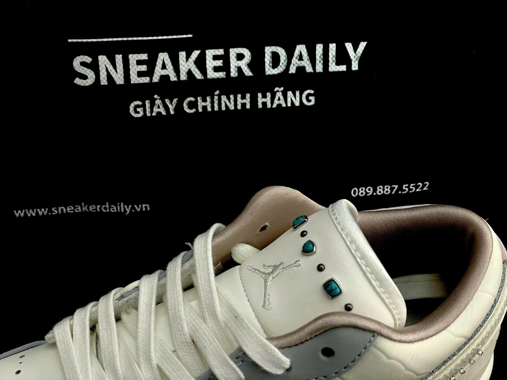 Giày Nike Air Jordan 1 Low Sail Soft Pearl IH7323-100 - Ảnh 7