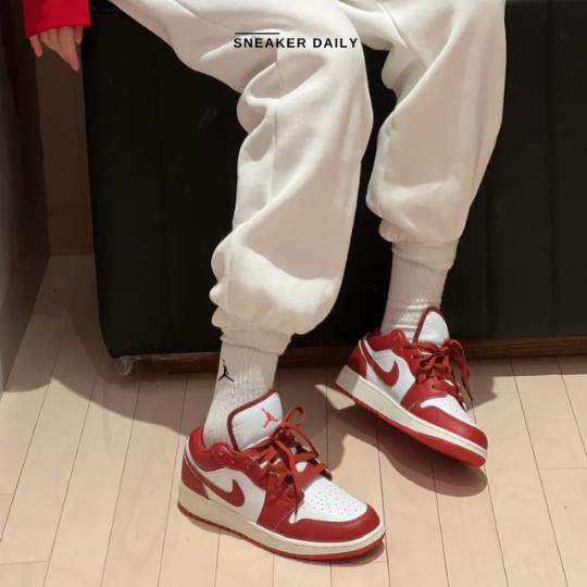 Giày Nike Air Jordan 1 Low SE GS Dune Red FJ3465-160 - Ảnh 10