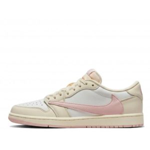Giày Nike Air Jordan 1 Low x Travis Scott Muslin Shy Pink IQ7604-100