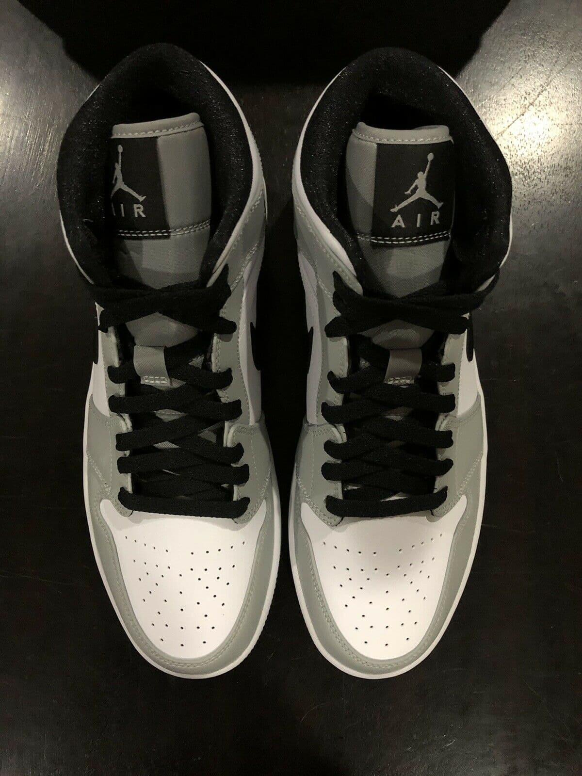 Giày Nike Air Jordan 1 Mid Smoke Grey 554724-092 - Ảnh 15