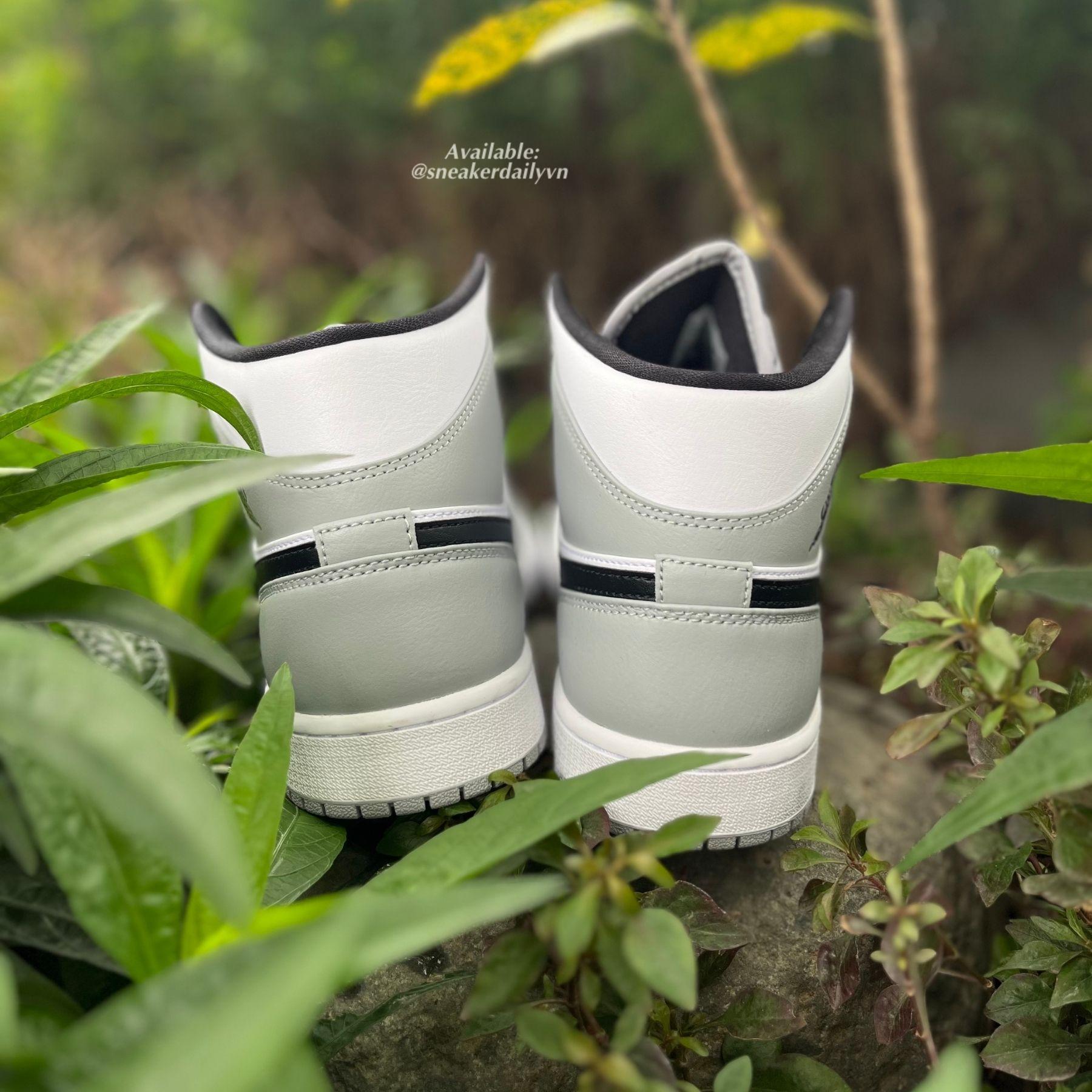 Giày Nike Air Jordan 1 Mid Smoke Grey 554724-092 - Ảnh 6