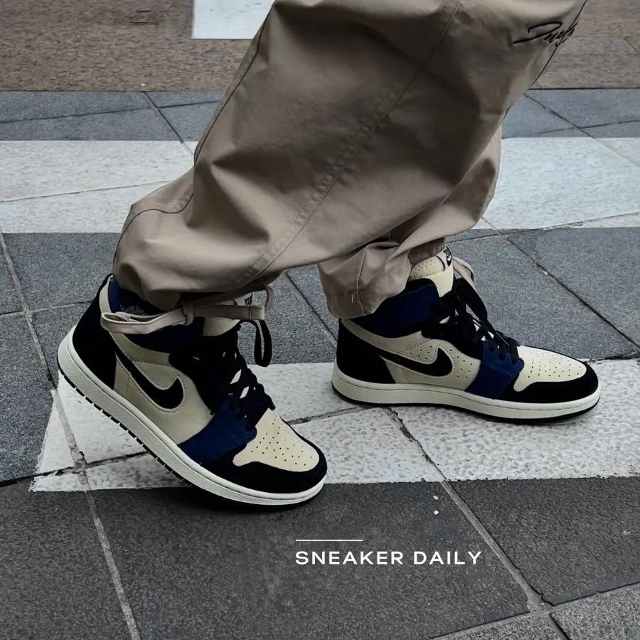 Giày (WMNS) Air Jordan 1 High Zoom Comfort 2 Blackened Blue DV1305-104 - Ảnh 2