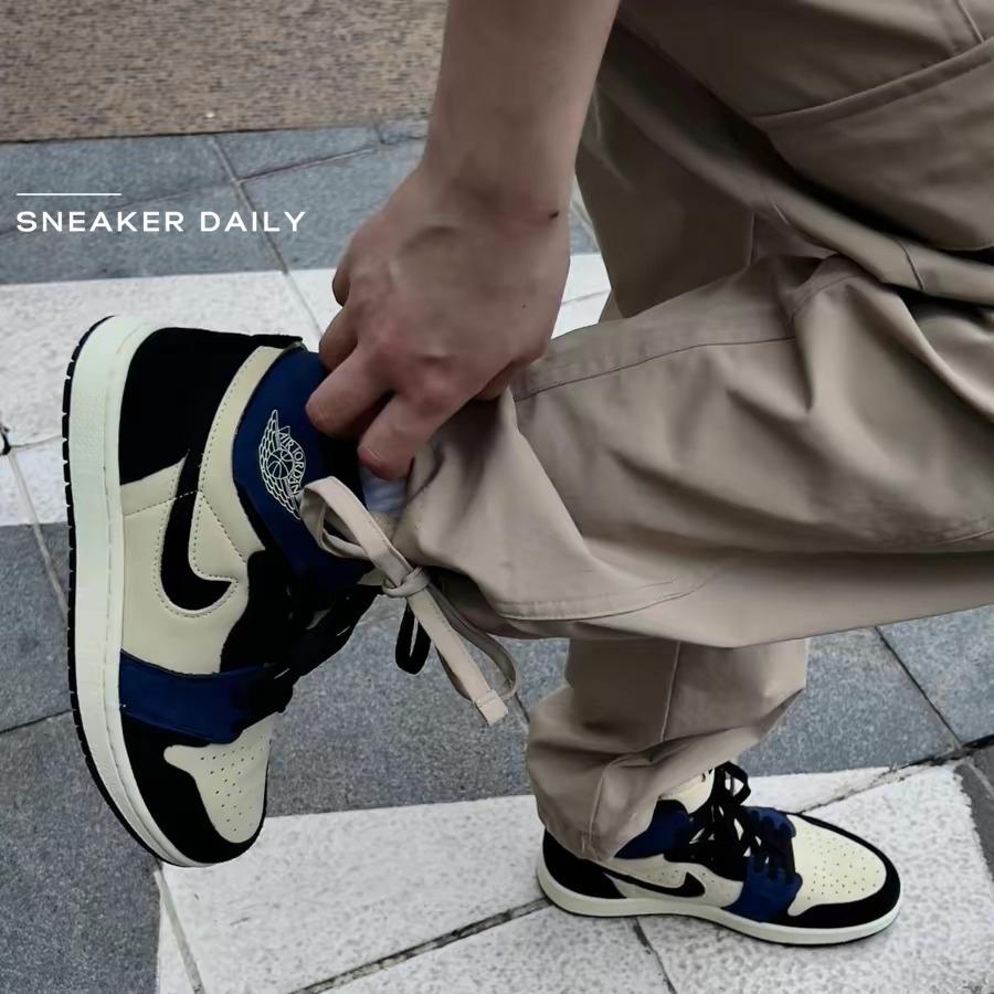Giày (WMNS) Air Jordan 1 High Zoom Comfort 2 Blackened Blue DV1305-104 - Ảnh 6
