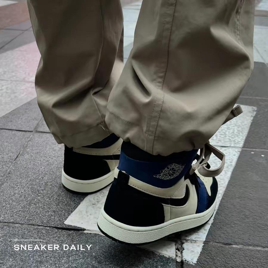 Giày (WMNS) Air Jordan 1 High Zoom Comfort 2 Blackened Blue DV1305-104 - Ảnh 7
